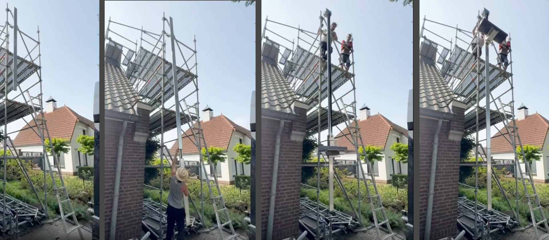 Fits on mobile and fixed scaffolding ... and even on ladders with our ladder-set