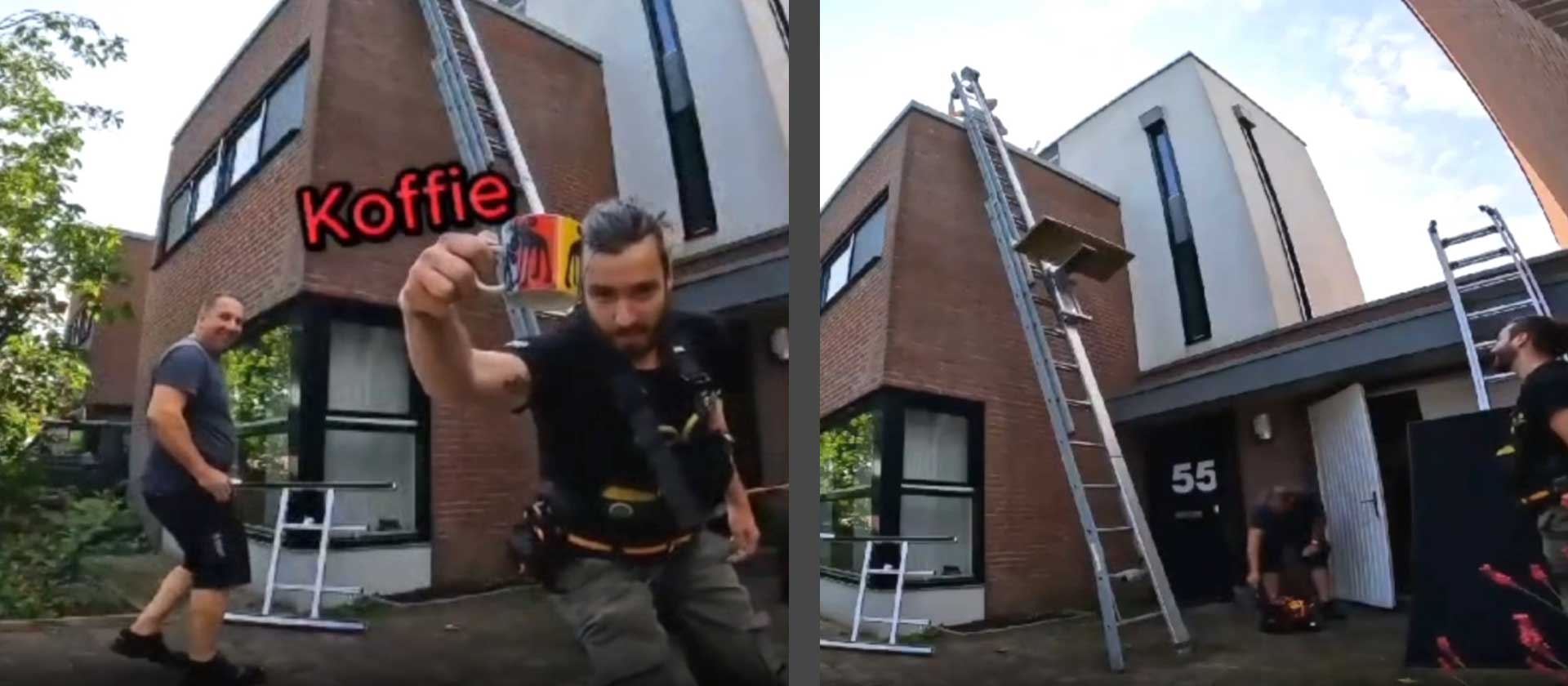 Fits on mobile and fixed scaffolding ... and even on ladders with our ladder-set