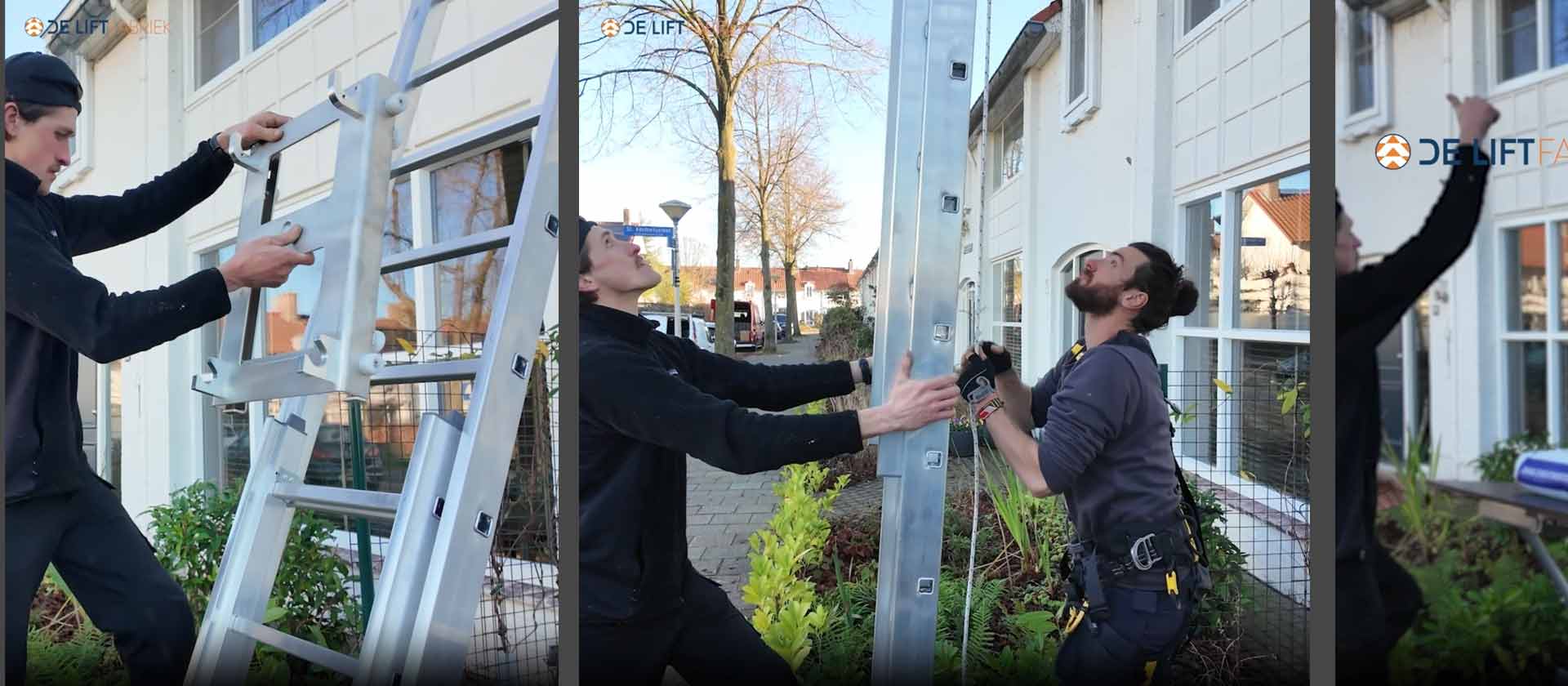 Ladder en Lift. Klimmen en Hijsen.